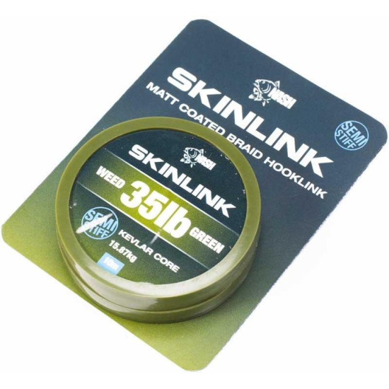 Nash skinlink weed green 35lb semi stiff 10m