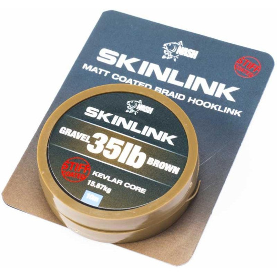 Nash skinlink gravel brown 35lb stiff 10m