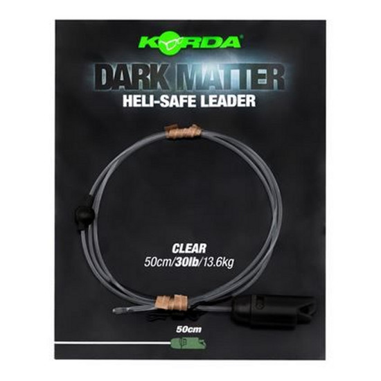 Korda Dark matter heli-safe leader clear 50cm 30lb 