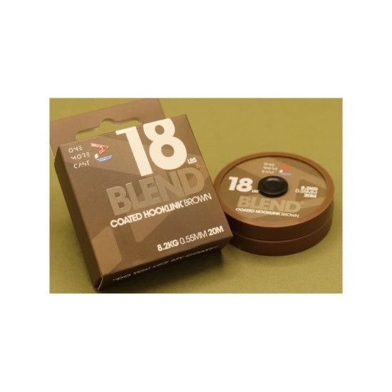 Omc coated hooklink 18lb brown