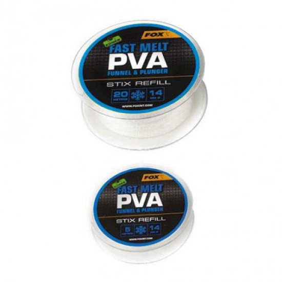 Fox pva fast melt stix refill 5m 14mm