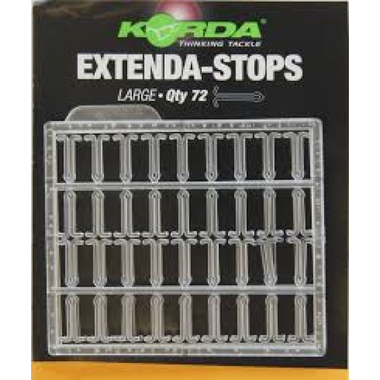 Korda hair stops clear large 72 piece