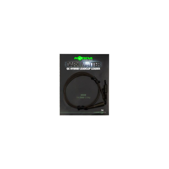 Korda Dark Matter qc hybrid leadclip leader 50 cm weed 30lb