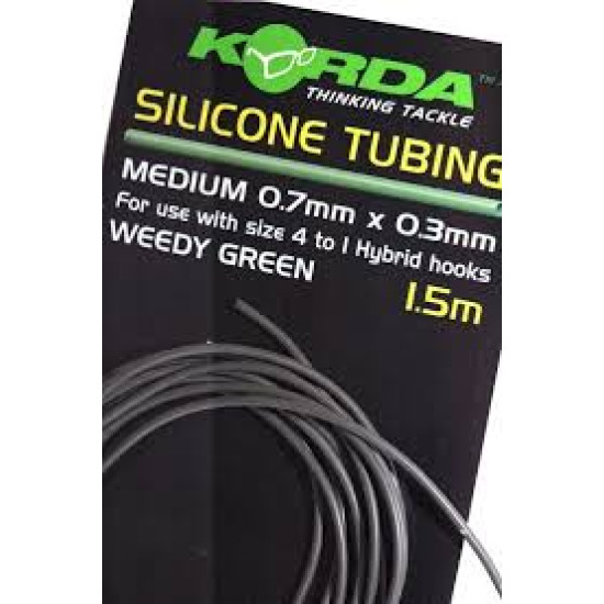 Korda silicone tubing medium 0.7mm x 0.3 mm