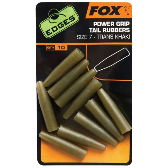 Fox power grip tail rubbers trans khaki 7