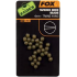 Fox tapered bore beads trans -khaki 4mm