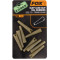 Fox Slik lead clip tail rubbers size 10-trans khaki
