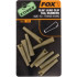 Fox Slik lead clip tail rubbers size 10-trans khaki