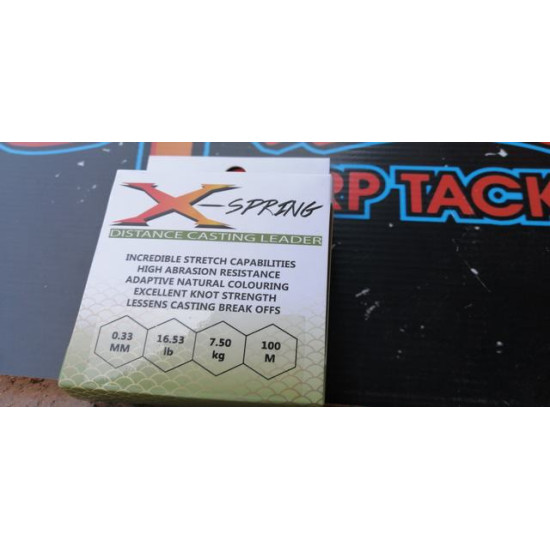 Jackel X-spring casting leader 0.33mm  16.53lb 100m