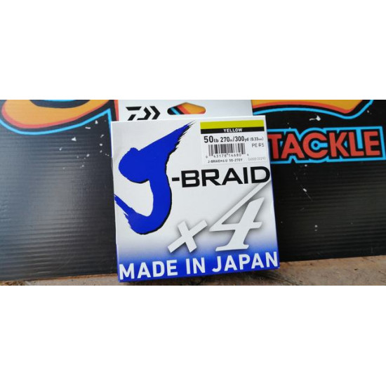 Daiwa j-braid  yellow 50lb 270m 