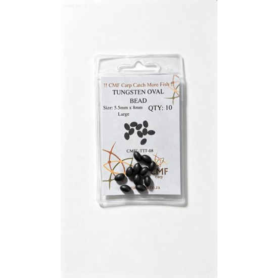 CMF Carp Tungsten Oval Beads Large