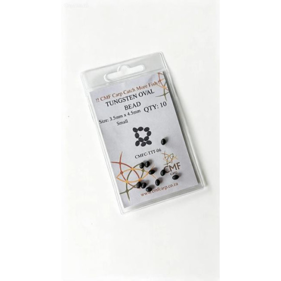 CMF Carp Tungsten Oval Beads Small