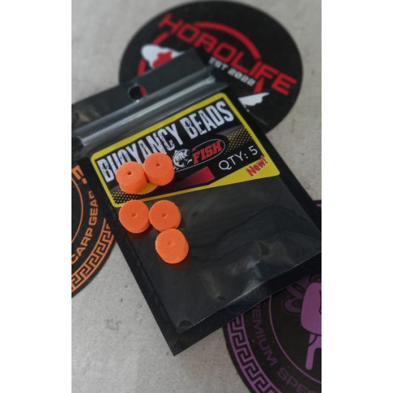 Fish Buoyancy Beads small orange