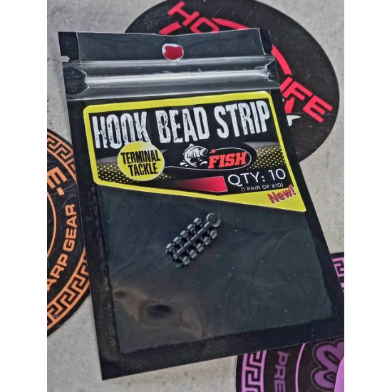 Fish Hook Bead strip black