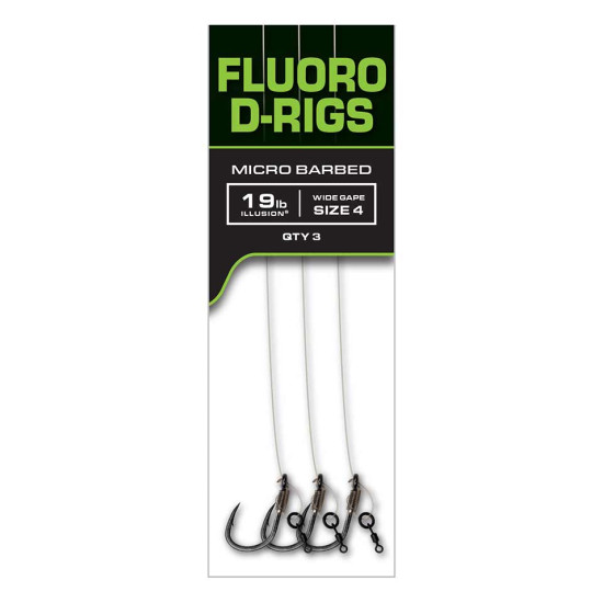 Fox Fluoro d-rigs 19lb size 4
