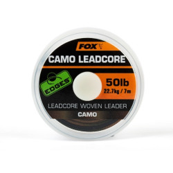 Fox camo leadcore woven leader 50lb 7m