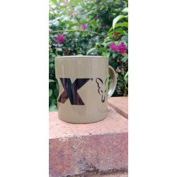 Fox ceramic Mugs -green Fox Print