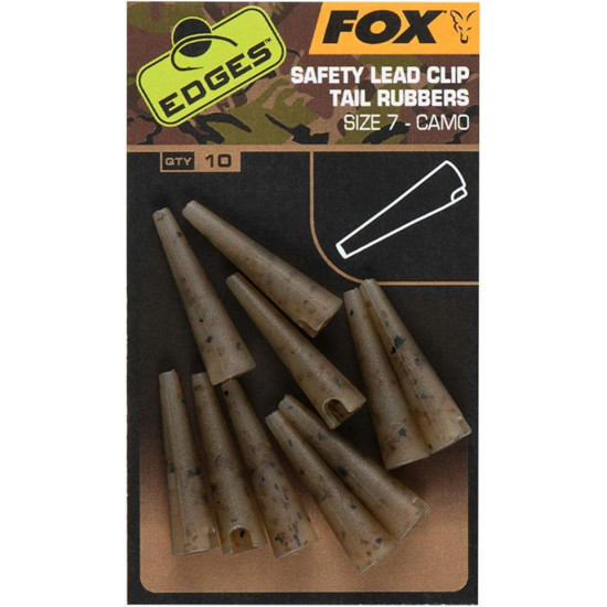 Fox safety lead clip tail rubbers 7-Camo