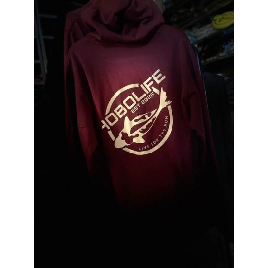 Hobolife hoody maroon and gold-3XL
