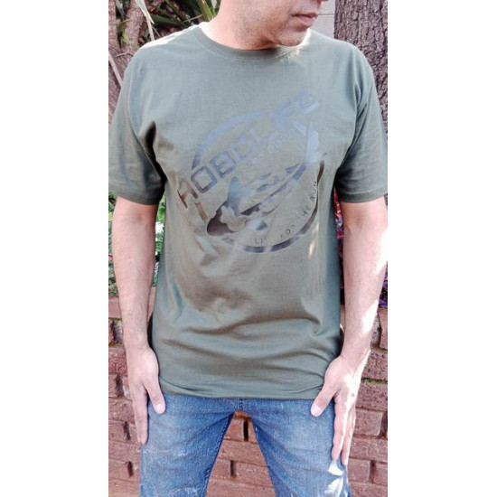 Hobolife T shirt- green with Dark print logo-3XL