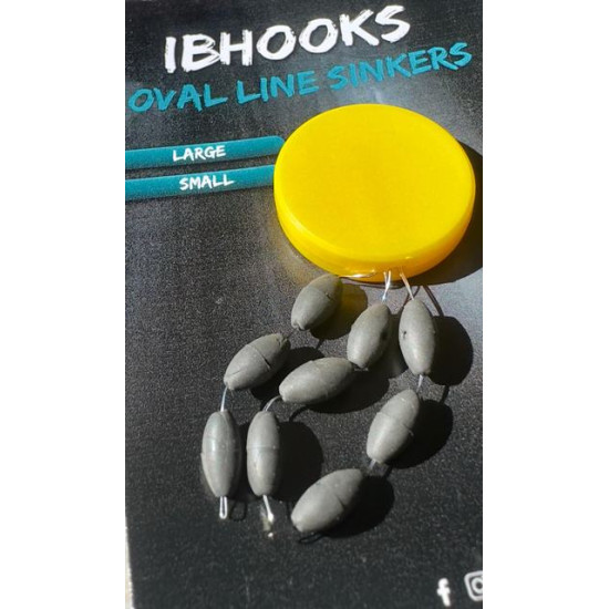 Ibhooks tungsten oval line sinkers small