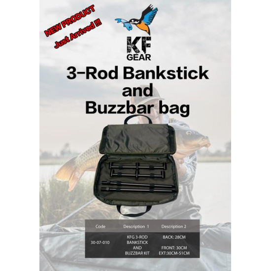 KF Bankstick 3 rod and buzzbar bag