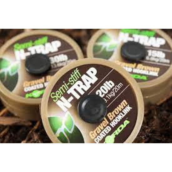 Korda N trap semi stiff 20lb gravel brown 