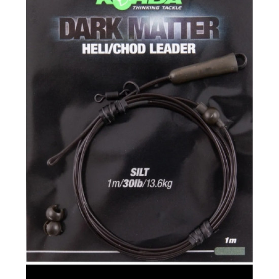Korda dark matter heli chod leader 1m 30lb silt