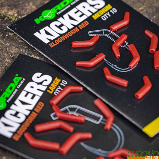Korda Kickers Bloodworm red Large