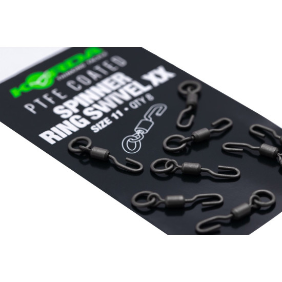 Korda PTFE COATED spinner ring swivel 11 xx