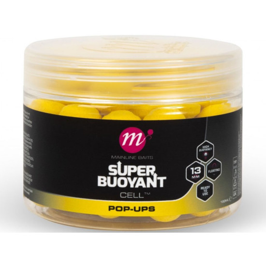 Mainline pop up super buoyant cell yellow 13mm