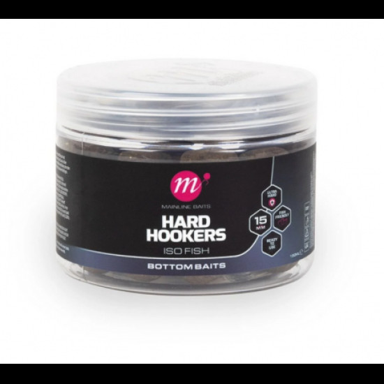 Mainline hard hookers iso fish bottom baits 15mm