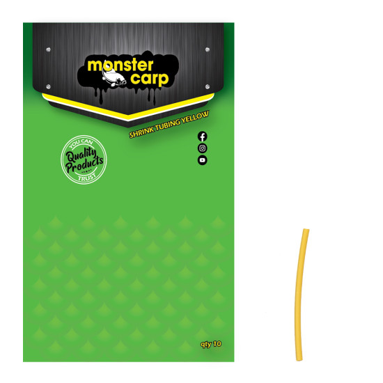 Monster carp shrink tube yellow 