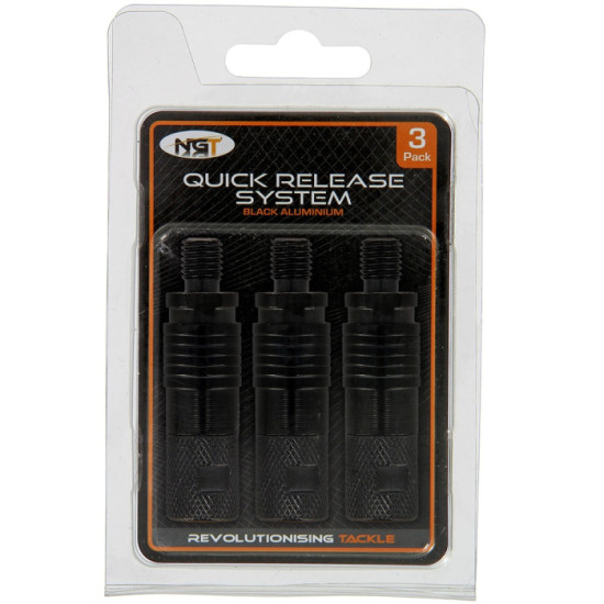 Ngt Quick Release 3 pack black aluminium 