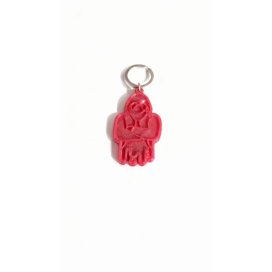 Snz keyring glitter red 