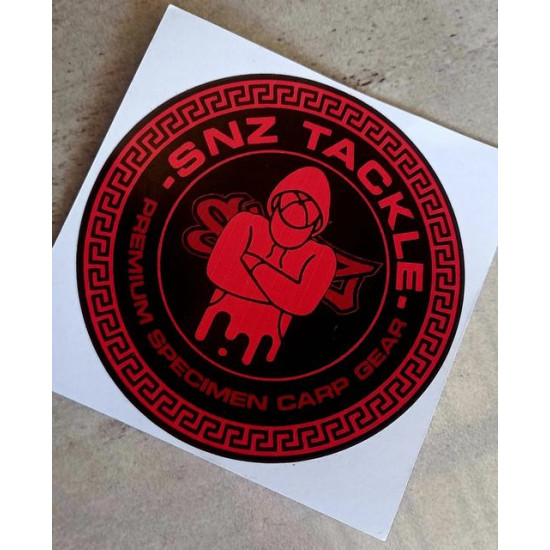 Sticker SNZ red and black hustler 