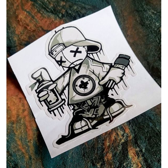 Sticker hobo spray painter 