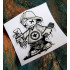 Sticker hobo spray painter 