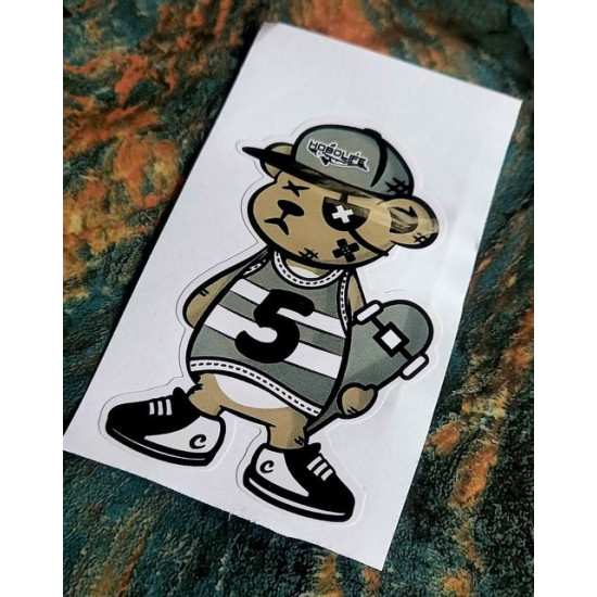 Sticker hobo skateboarder 