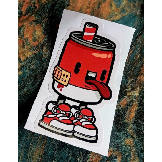 Sticker red soda 