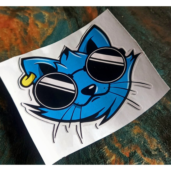 Sticker cool cat