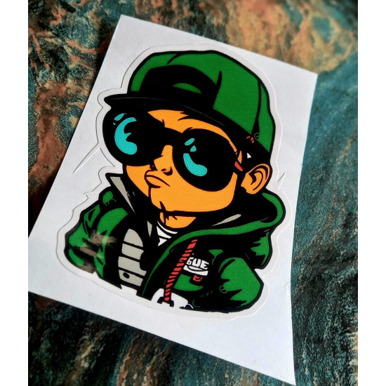 Sticker cool guy green