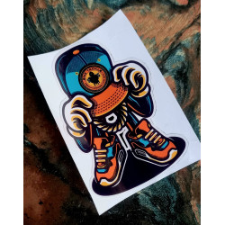 Sticker hobo hustler 