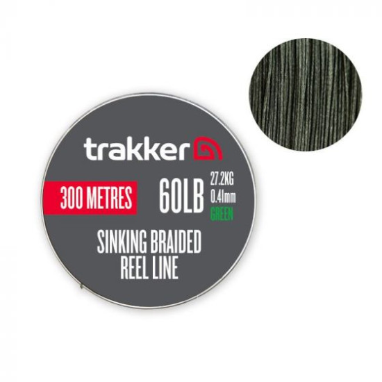 Trakker sinking braided reel line 60lb 300m