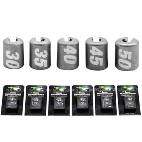 Korda dark matter swivel balancing weights 0.50g